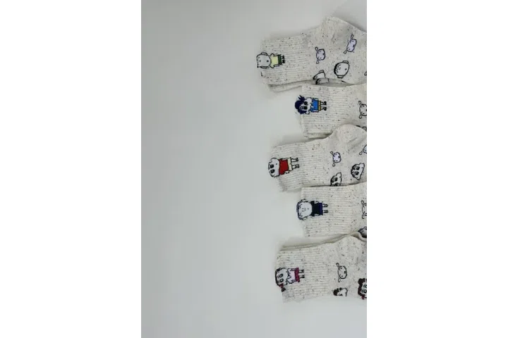 Representative commercial sample visual for Custom Cartoon Crew Socks SKU 1140 in the DK Marketplace.