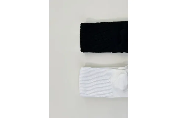 Representative commercial sample visual for Custom Five-Toe Crew Socks SKU 1106 in the DK Marketplace.