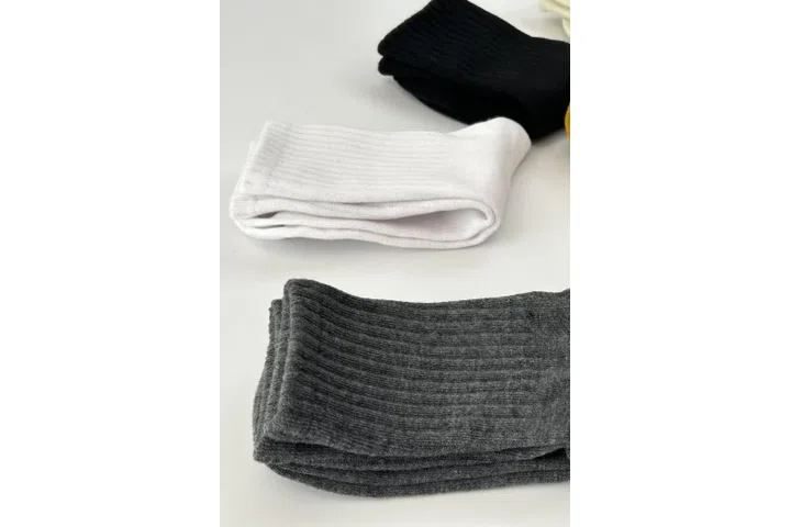 Representative commercial sample visual for Custom Fuzzy Crew Socks SKU 942 in the DK Marketplace.