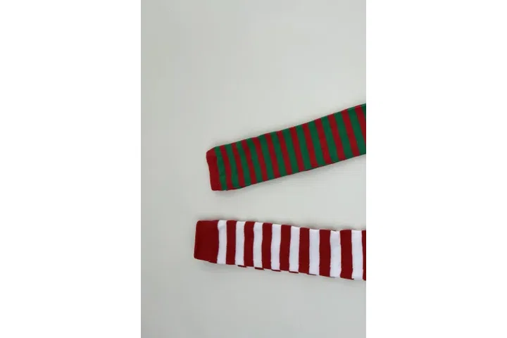 Representative commercial sample visual for Custom Striped Over-the-Knee Socks SKU 1104 in the DK Marketplace.